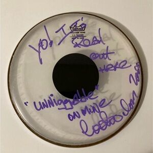 Coolio Drumhead, Signed, Quoted, and Authenticated (JSA)